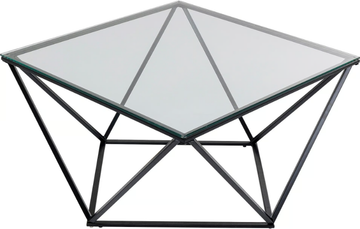 CRISTALLO - Glass and steel high side table by KARE Design - view 3